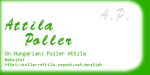 attila poller business card